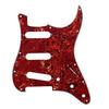Musiclily SSS Stratocaster Pickguard and Backplate Set for Standard Stratocaster Electric Guitars, Made in the USAMexico, 4-Ply Brown Tortoiseshell