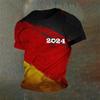 Germany Flag 3D Printed T-shirt For Men Cool O-Neck Short Sleeve Streetwear Loose T Shirts Summer Loose Outdoor Sports Tees