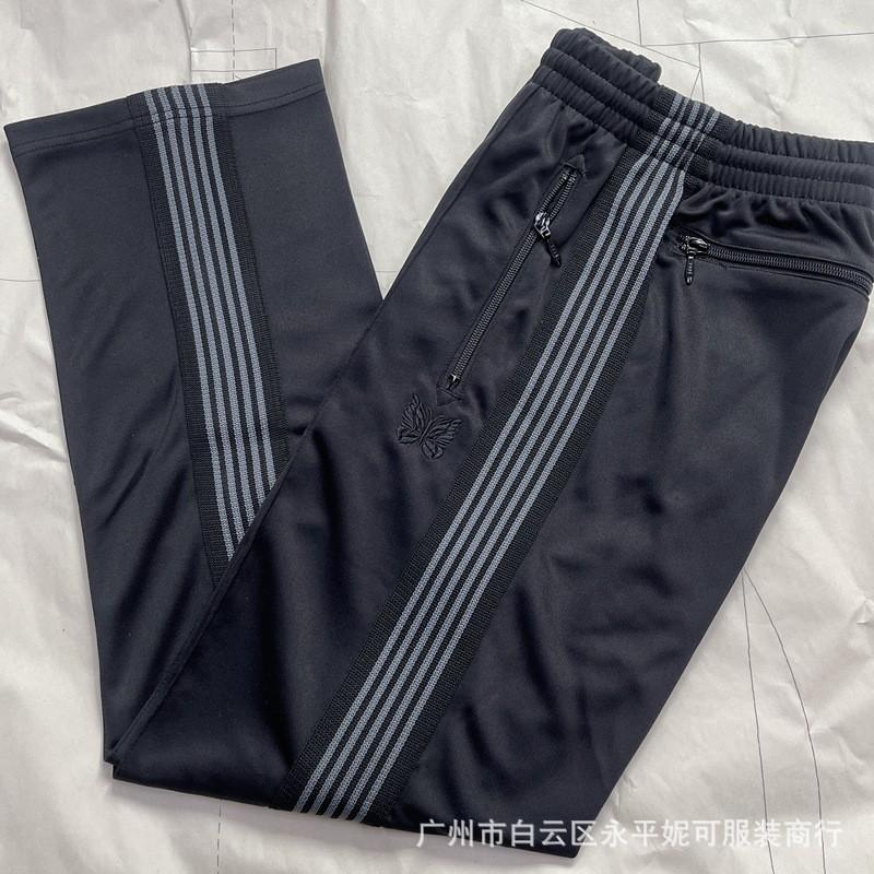 Butterfly Print Loose Straight Cut Unisex Pants Cotton Blend Daily Wear Streetwear