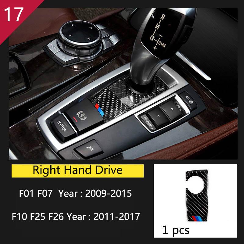 Углеродное волокно для BMW 5 7 серии F01 F10 F07 F25 F26, аксессуары, панель управления механизмом переключения передач, декоративная полоса, накладка, отделка автомобиля