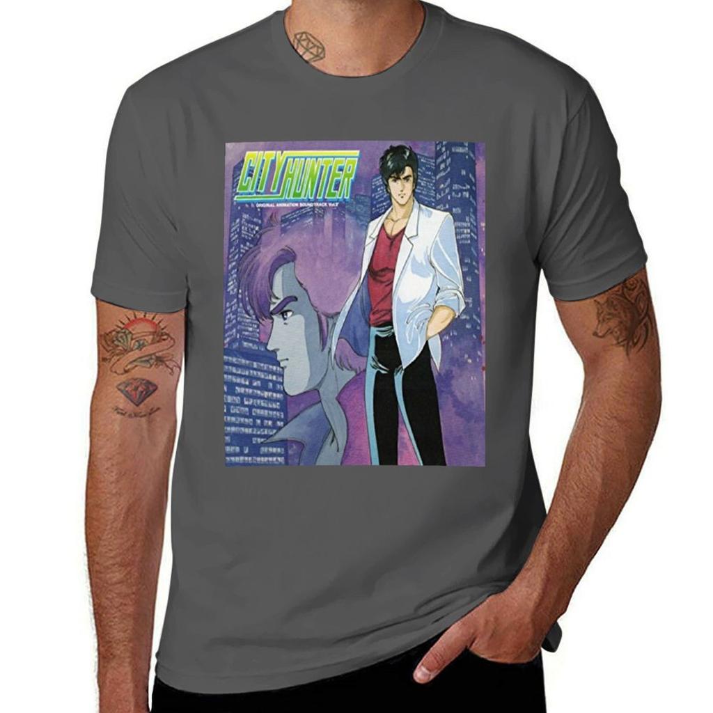 City Hunter : Ryo Saeba/Nicky Larson T-Shirt man t shirt graphic printed t shirts for man T-Shirt