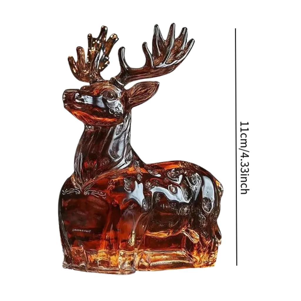 Funny Animal Whiskey Decanter, Wolf Elephant Deer Owl Shaped Engraved Whiskey Glasses, Unique Wine Bottle