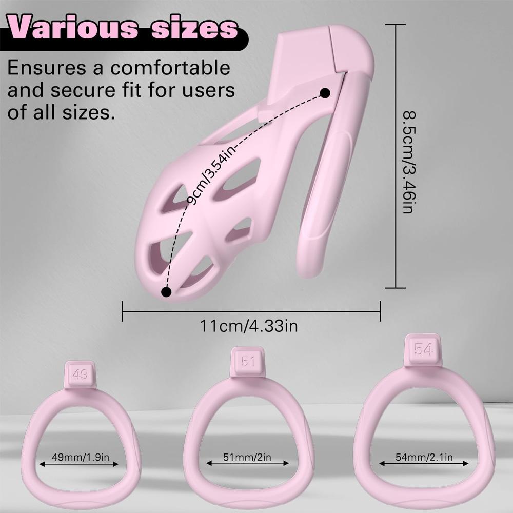 Chastity Cock Cage with Penis Holster BDSM Game Penis Holster Cock Ring Erotic Urethral Lock Men's Erotic Products