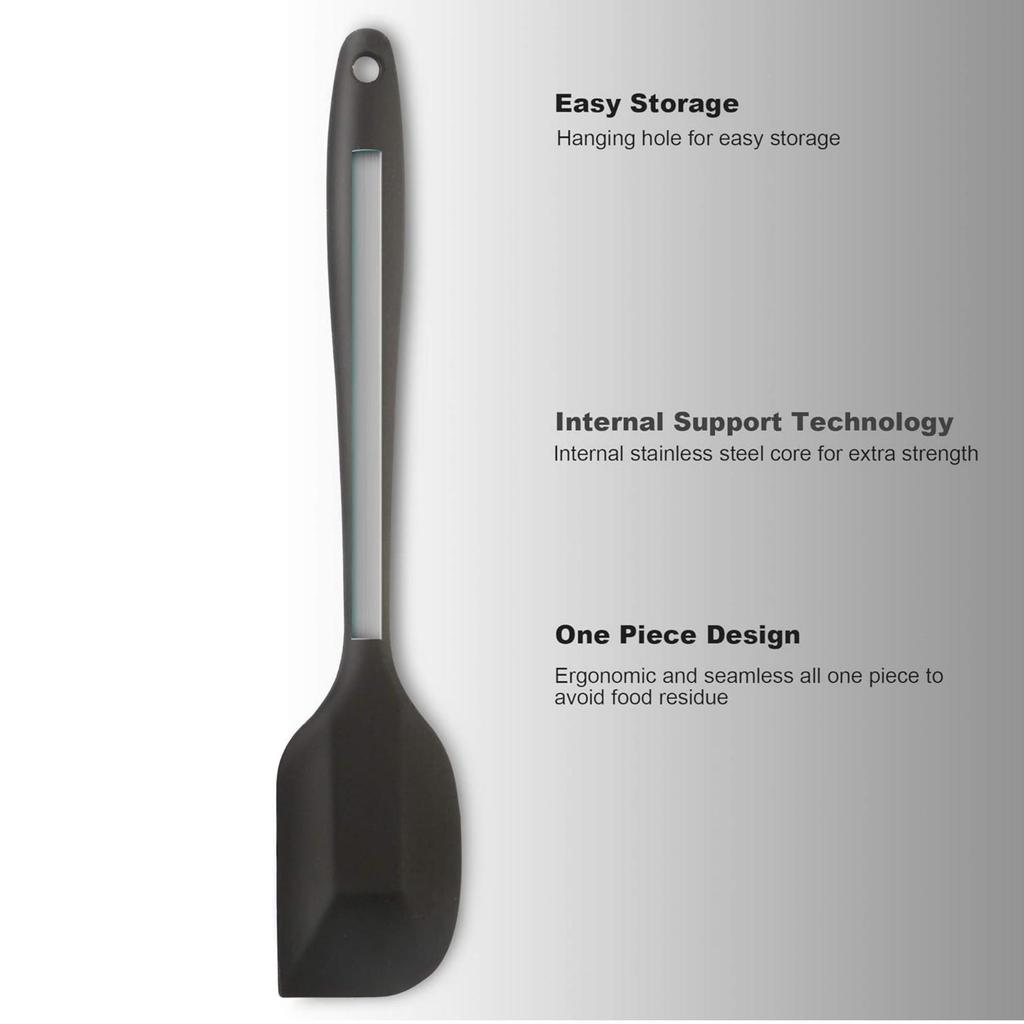 Большая жаропрочная силиконовая лопатка и шпатель для крема для тортов