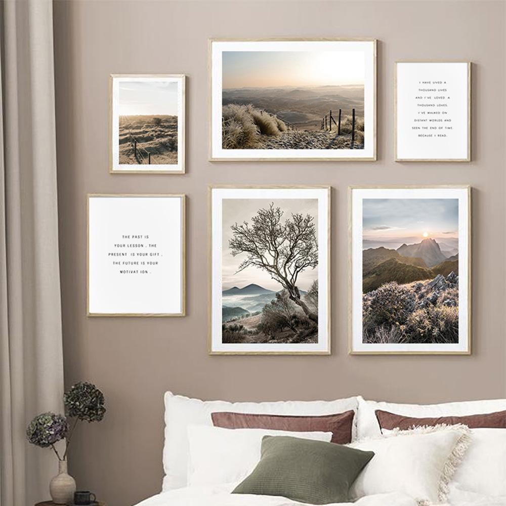 Лесной пейзаж, принты плакатов, природный пейзаж, солнечный свет, луга, холст, картина, настенная живопись, картина для домашнего декора, живопись