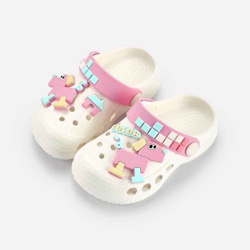 Kids Comfortable Clog Sandals Boys Girls - Non-Slip Outdoor Indoor Slippers With Cartoon Design