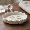 Non-Slip Base Minimalist Flower Key Dish Plastic Floral Decorative Holder  Vanity Tabletop