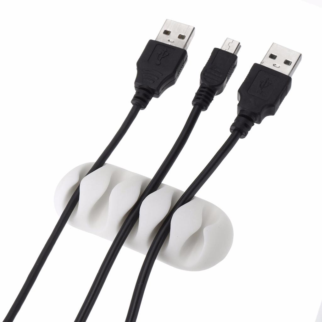 Проводной шнур Зажимы для проводов USB-держатель зарядного устройства Органайзер Настольный кабель для хранения