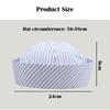 New Stripe Cosplay Sailor Hat Comfortable Lightweight Stage Performance Hat Thin Breathable Beret Unisex