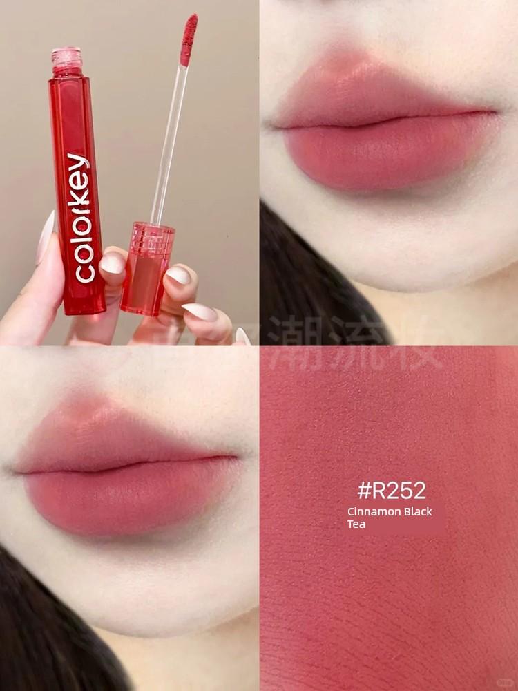 Colorkey Air Lip Glaze Velvet Matte 608 Lipstick Bestseller List B605 Low Saturation Lip Mud for Women