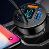 Car Charger New Voltage Monitoring 4USB Aluminum Alloy+PC