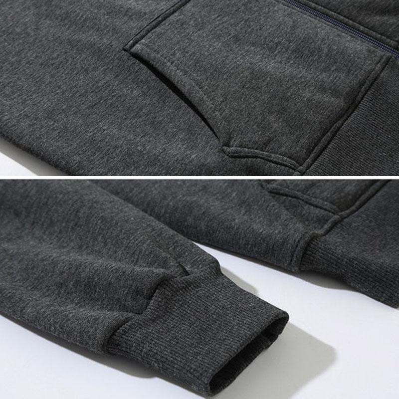 Мужские негабаритные мужские однотонные толстовки с капюшоном, пальто с капюшоном, толстые/тонкие хлопковые толстовки, спортивная одежда для женщин, хлопок плюс бархатная молния, кардиган для тренировок