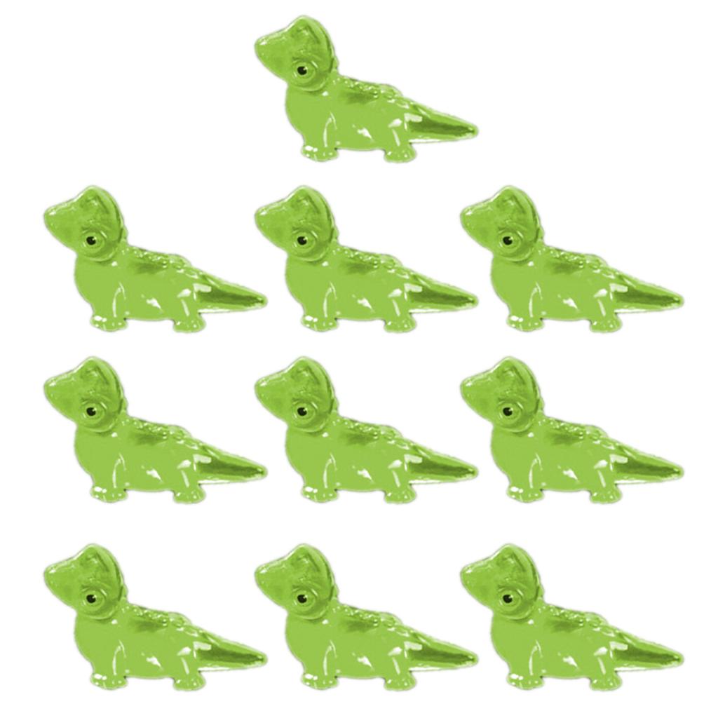 10Pcs Glowing In Dark Small Lizards Resins Miniatures Animal Figures Garden Landscape Potted Plant Decorations Ornaments