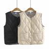 Lightweight Down Cotton Vest for Autumn and Winter Women's Clothing To Keep Warm Cotton Vest