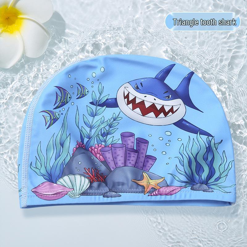 Children's Cartoon Ear-Protective Swim Cap - Cute, Comfy, and Secure for Boys and Girls