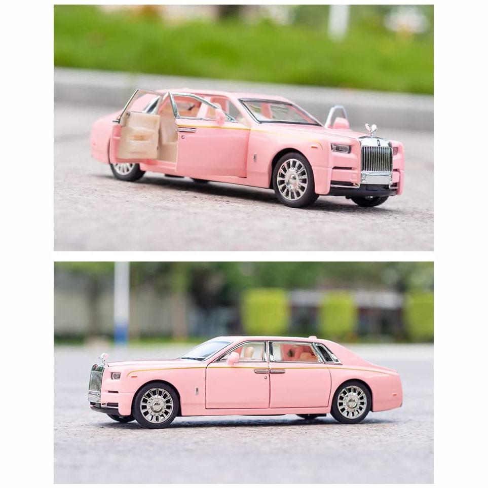 1:32 Alloy Collectible Black Rolls Royce Phantom Toy Pull Back Vehicles Diecast Model Car