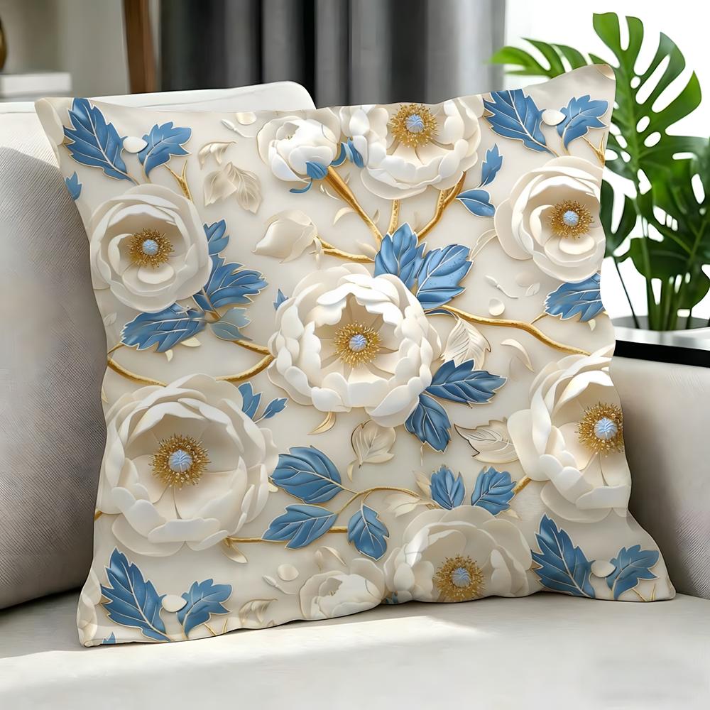 Art D Flowered Cushion Cover Cushion Cover Set Pcs x x x Pillowcase Decorative Sofa Home Decor
