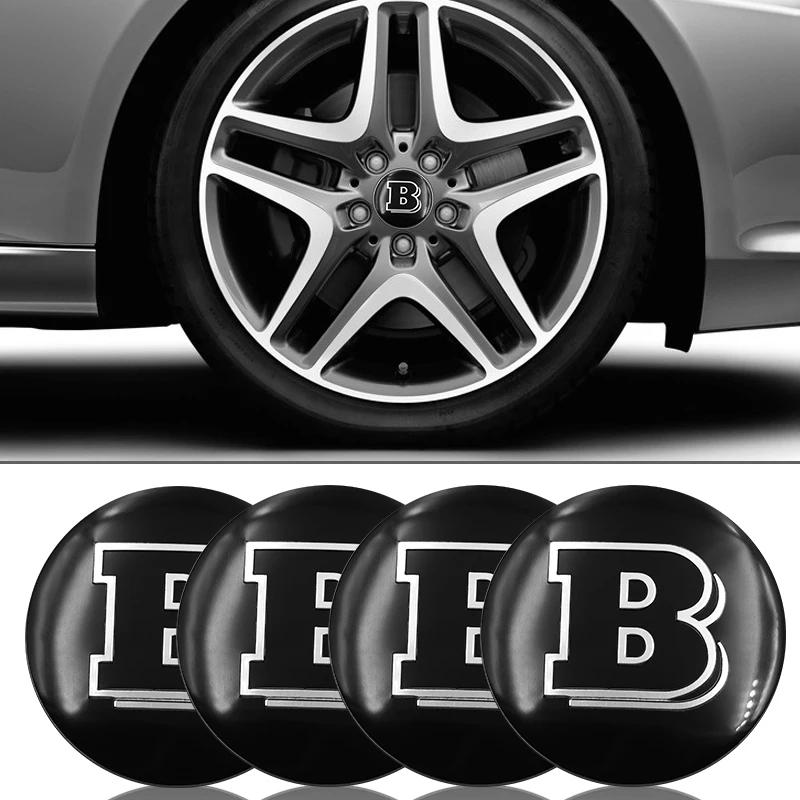 4 pcs Car sticker Car Wheel Center Hubcaps Badge Sticker For Mercedes Benz AMG GLC GLE CLA GLA W205 W211 W213 Car Accessories