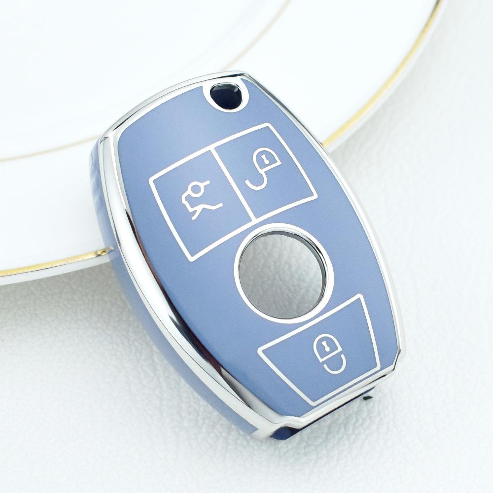 2 3 Buttons TPU Car Key Case Cover Fob For Mercedes Benz A B C E Class GLS GLA GLK GLC CLS CLA W204 W205 W212 W463 W176 Shell SL6