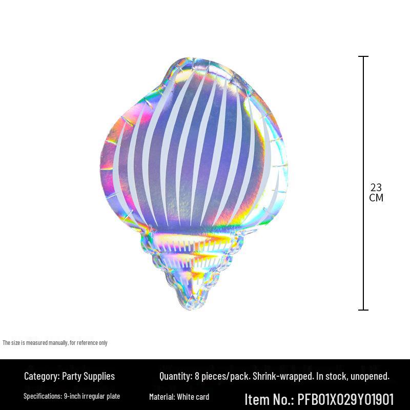Набор одноразовой посуды для вечеринки «Ракушка» для детей: Бумажные тарелки и стаканчики для праздников