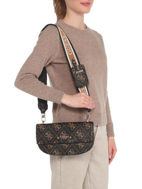 Сумка через плечо Guess Rea High с логотипом палисандра SG896316