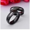 Новые украшения Титановая сталь Черный Модное парное кольцо Микроинкрустированное кольцо