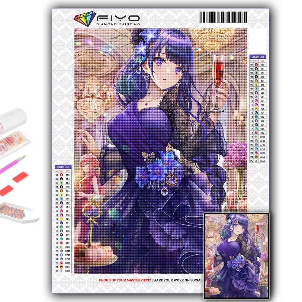 5D Алмазная картина Genshin Игровой персонаж DIY Алмазная вышивка Горный хрусталь Украшение дома