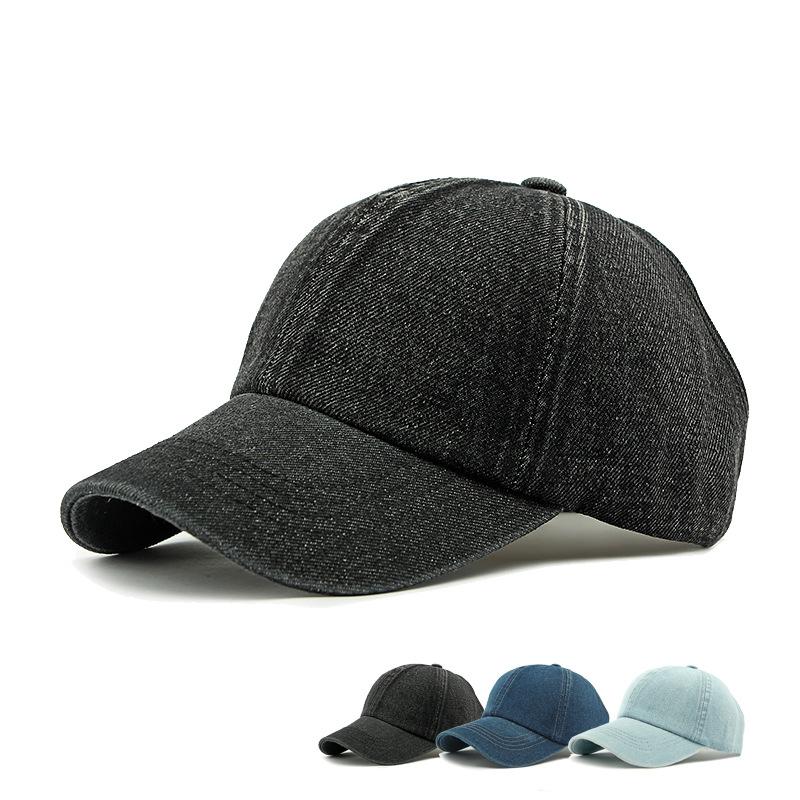 Весна Осень Женская Солнцезащитная Шляпа Хвост Панама Джинсовая Бейсболка