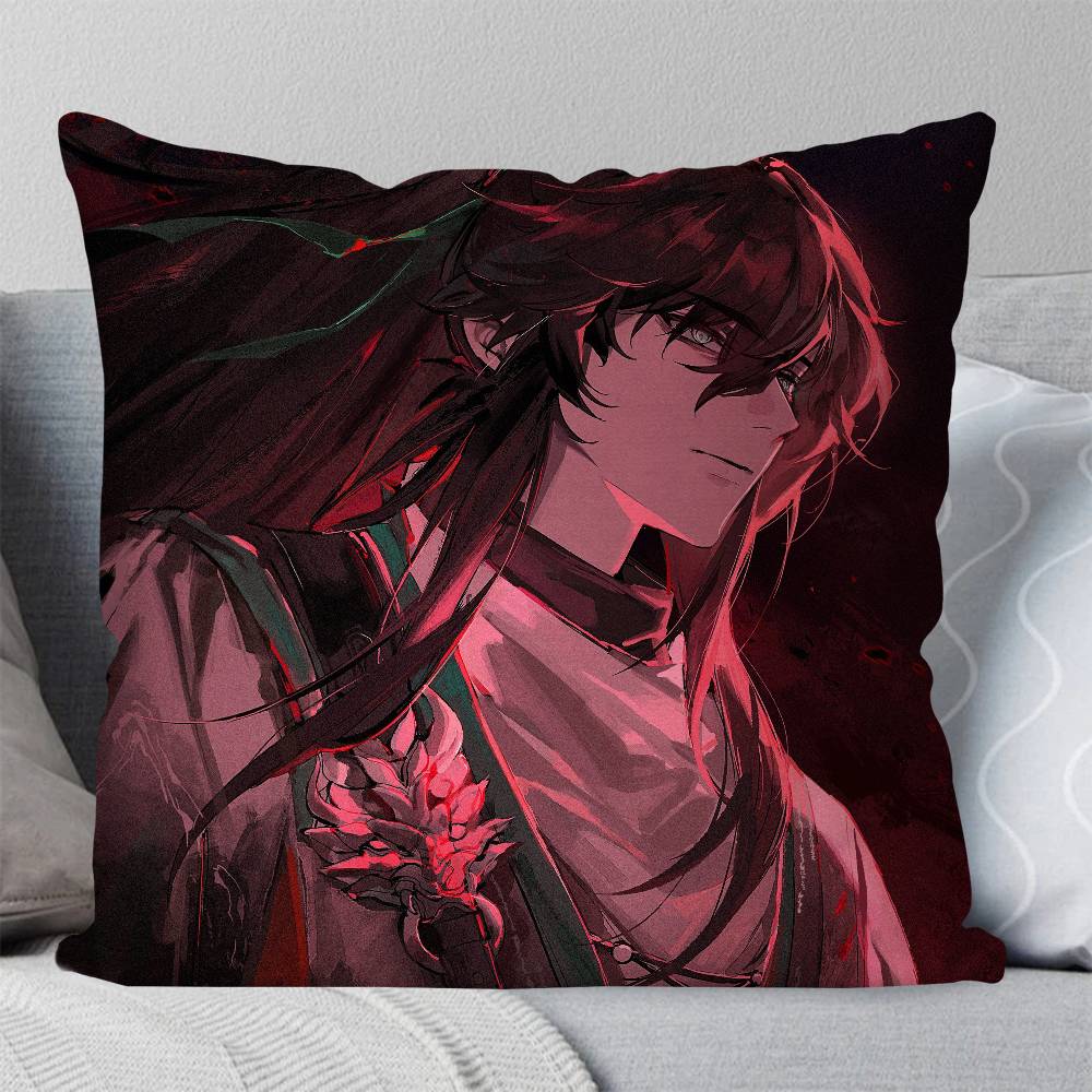 Qiuyuan Anime Wwuthering Waves Pillow Case Fashion Square Pillowcase Bedroom Sofa Room Ins Decoration Leisure