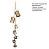 Rustic Christmas Bells Metal Tibetan Inspired Bells Decorative Cow Bells with 4 Bells On Hanging Rope for Home Door Mantel Decor