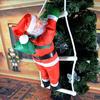 Christmas Santa Climbing Rope Ladder Xmas Tree Hanging Ornament Party Door Decor