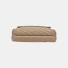 [Pre-Owned] Kira Large Nude Pink Lambskin Quilted Shoulder Bag With Gold Hardware - Very Good #O65QIA