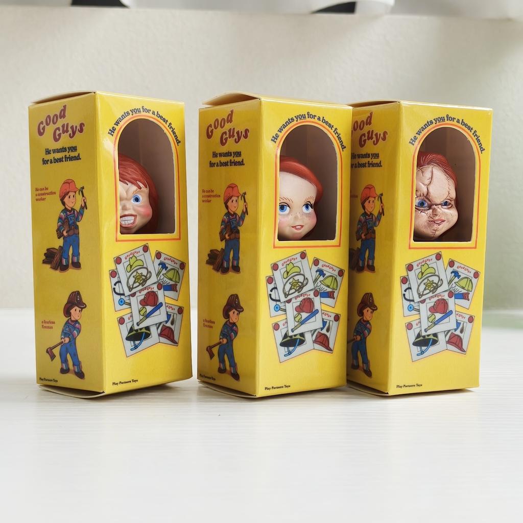 8 см 3 шт./набор Хорошие Парни Детские Игры Мини Фигурка Чакки ПВХ Милые Игрушки Модель Кукла Brinquedos