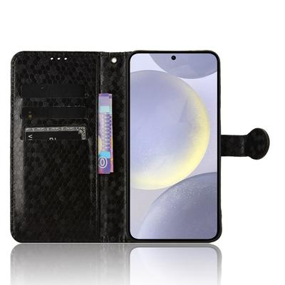 Для Samsung Galaxy S25 FE Чехол-кошелек с точечным тиснением из ПУ-кожи Чехол для телефона с ремешком на запястье