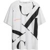 Calvin Klein Letter Print Cotton Breathable Short Sleeve T-Shirt Unisex T-Shirts White J317893YAF