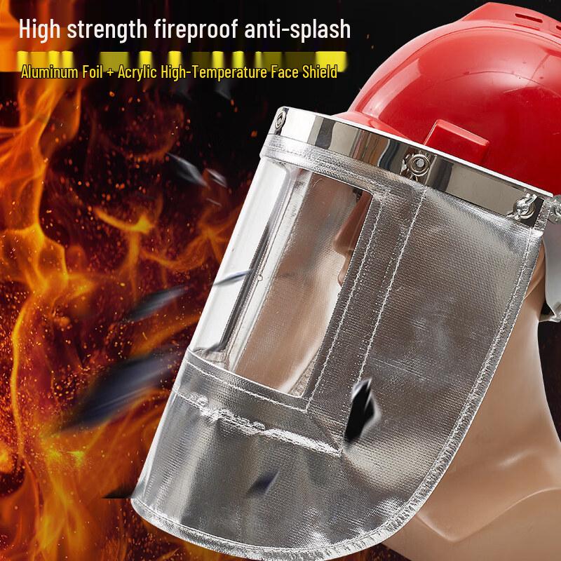 Термостойкий лицевой щиток из алюминиевой фольги