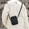 Polo Сумка через плечо для мужчин, Повседневная сумка-кроссбоди, Сумка-мессенджер, Сумка для commutes, Вертикальная легкая сумка для телефона, Черная