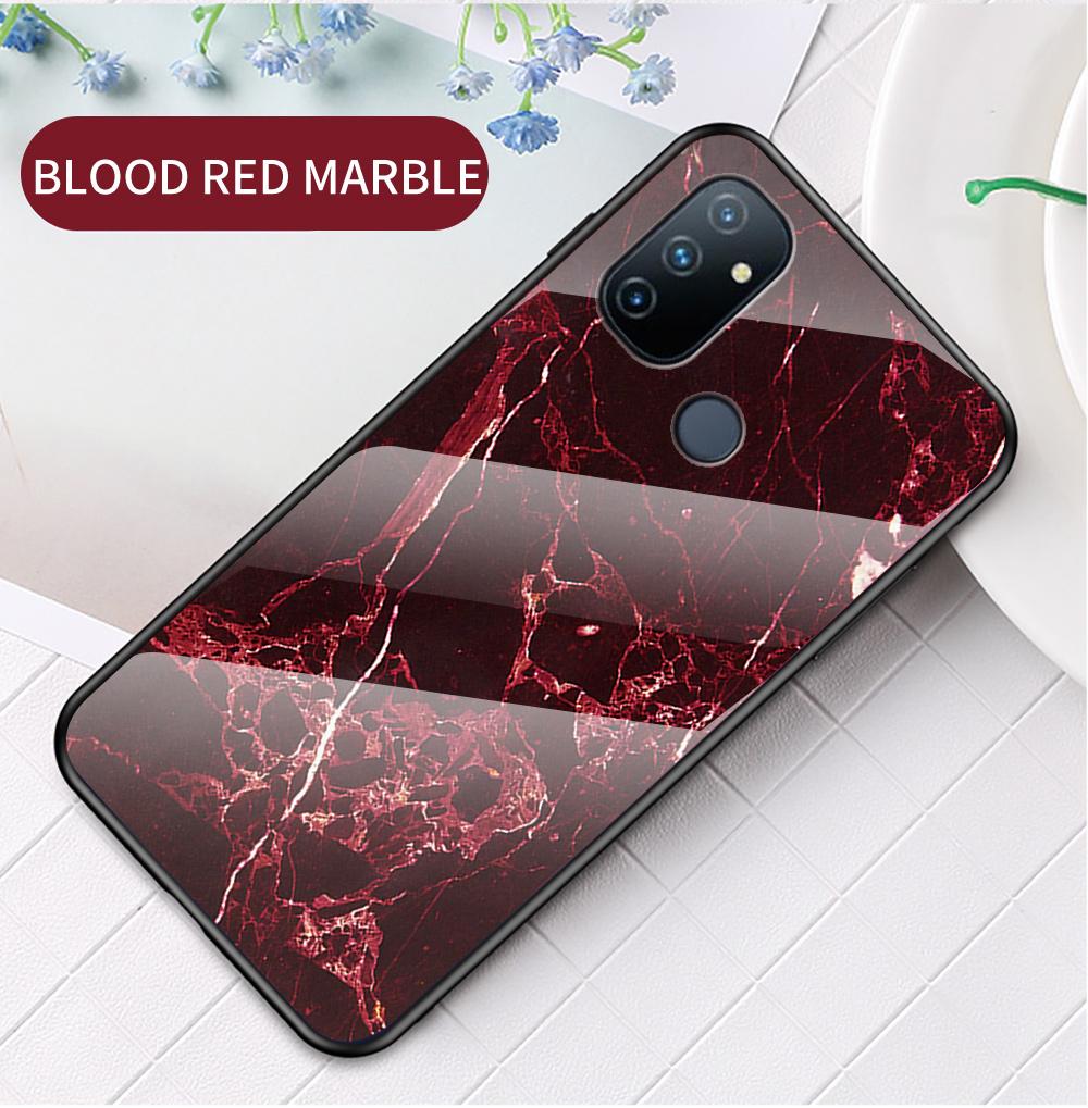 Чехол для OnePlus 10 11 Pro 10T 9 RT Nord 3 N10 N20 N30 N300 CE 2 3 Lite ACE 2V Pro 2T, чехол из мраморного закаленного стекла, задняя крышка