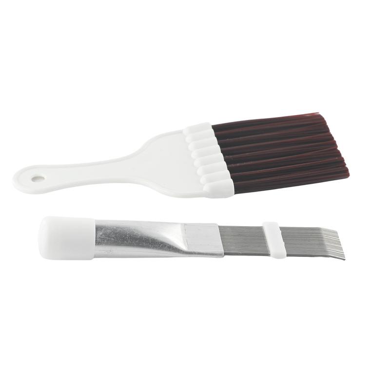 Air Conditioner Fin Repair Comb and Coil Brush 2 Pc Set for Cleaning Condenser Fins and Enhancing Cooling Efficiency