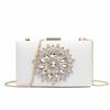 Women's Bag New Versatile Diamond-encrusted Dinner Bag Sweet Lady Shoulder Messenger Chain Box Bag Tide