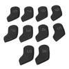 10PCS Golf Head Protective Covers Waterproof PU Material Golf Putter Headcover Guard Set for Outdoor Use Black