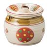 Colored Round Crest 1 Jar X Condiment Jar No. [8.2 H7.5cm, 210cc]