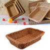 Rattan Bread Storage Basket Home Kitchen Vegetable Storage Organization Fruit Snack Storage Woven Basket
