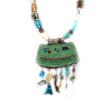 Les Trésors De Lily [E0660] - Blue Green 'Mimosas' Designer Necklace