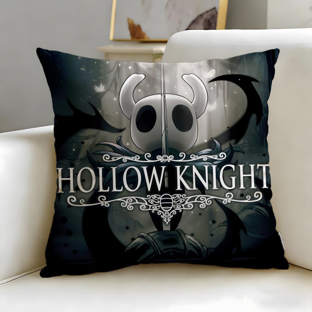 popular game Hollow Knight Cushion Cover Soft  EasyWash Pillow Case  Versatile for Couch Bed Travel and Office