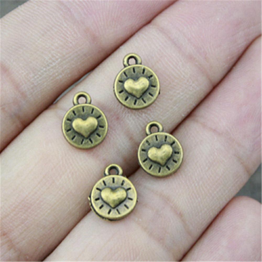 Шармы Персиковое Сердце Любовь Подвески Свадебная Ювелирная Фурнитура QC094