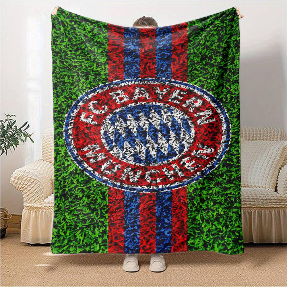 Bayern Munich Crest Art Blankets Flannel Printed Breathable Warm Throw Blanket for Home Office Bedspreads 0708a125