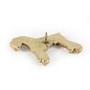 Schnauzer - Dog brooch in decorative box, elegant gold-plated pin, Art-Dog brand jacket pin