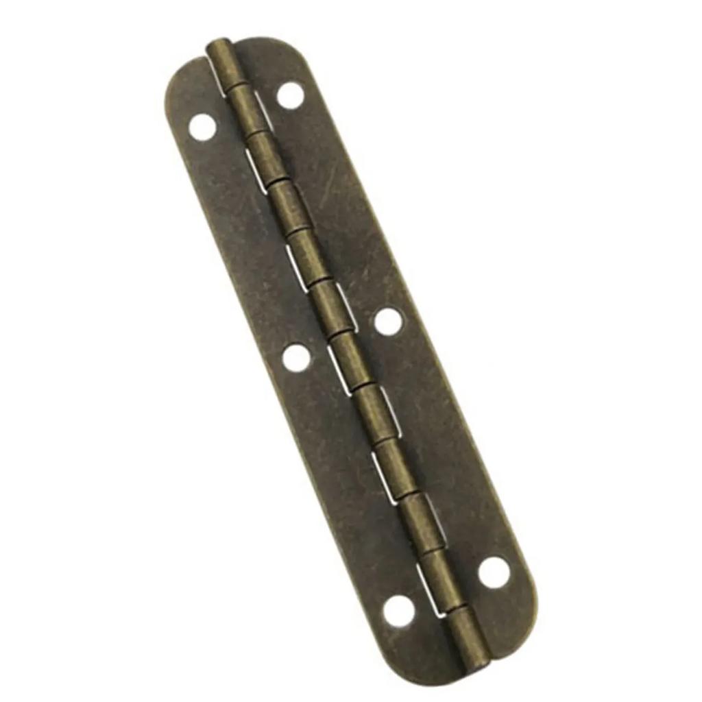 Door Cabinet Long Hinge Flat Long Iron Hinge Furniture Decoration Hardware 65mm Narrow Side Antique Vintage Bronze Hinge