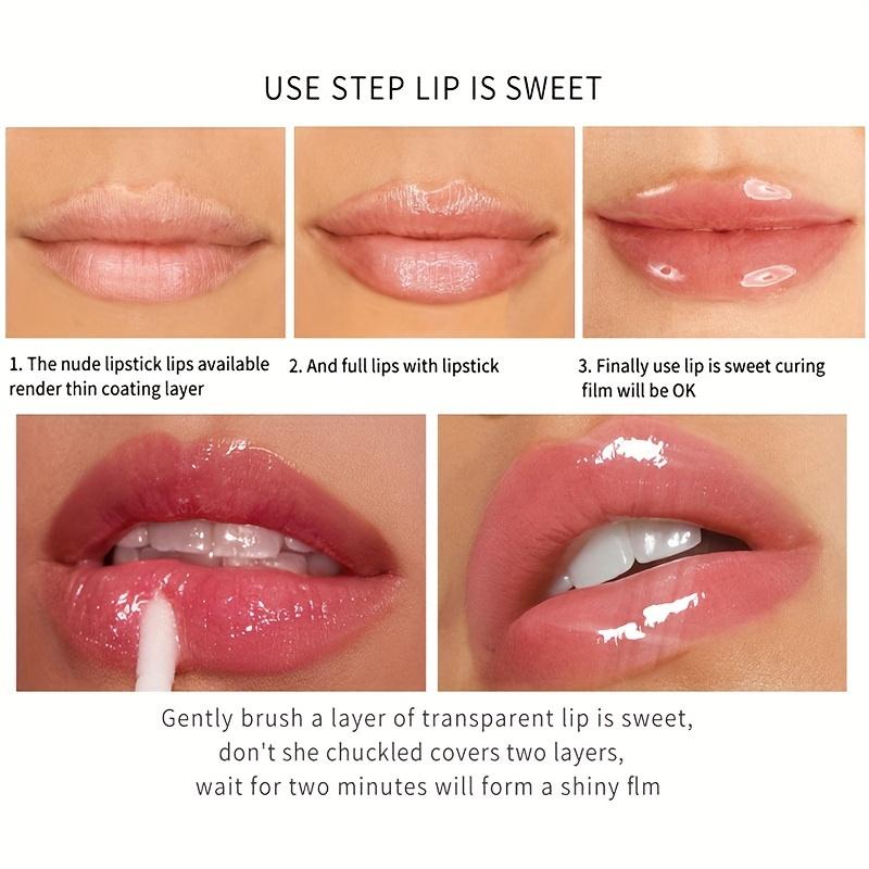 Lip Plumping Ampoule Small Lip Oil Moisturizing Waterproof Hydrating Velvet Moisturizing Transparent Lip Gloss Lip Oil Makeup